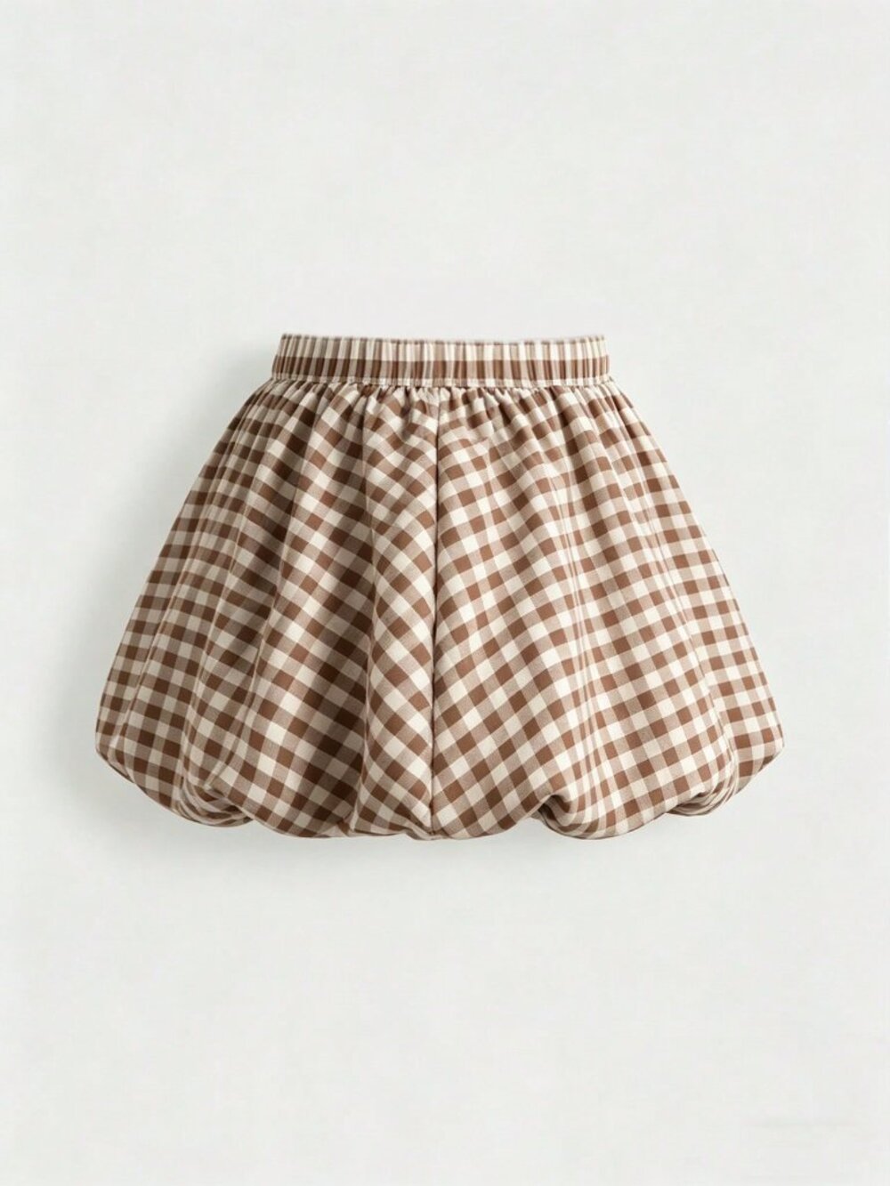 Multicolor Casual Women's Gingham Plaid Mini Skirt High Waist A-Line Skort - Picture 2 of 4